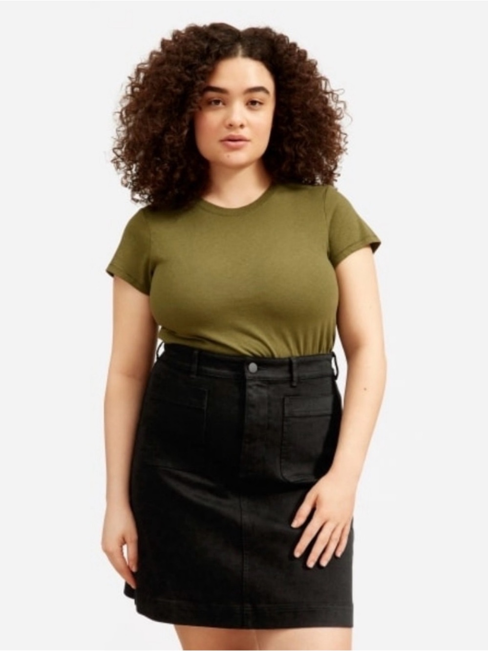 Patch Pocket Skirt black size 6